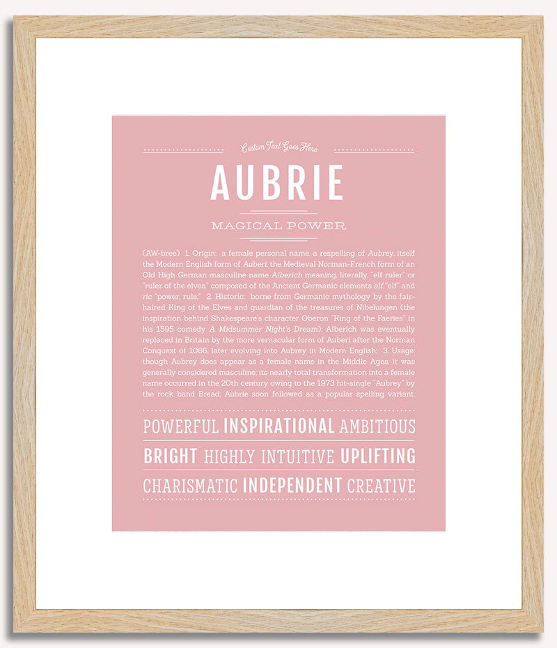 Aubrie | Name Art Print