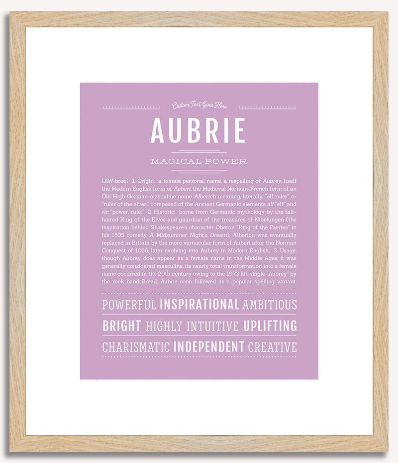 Aubrie | Name Art Print