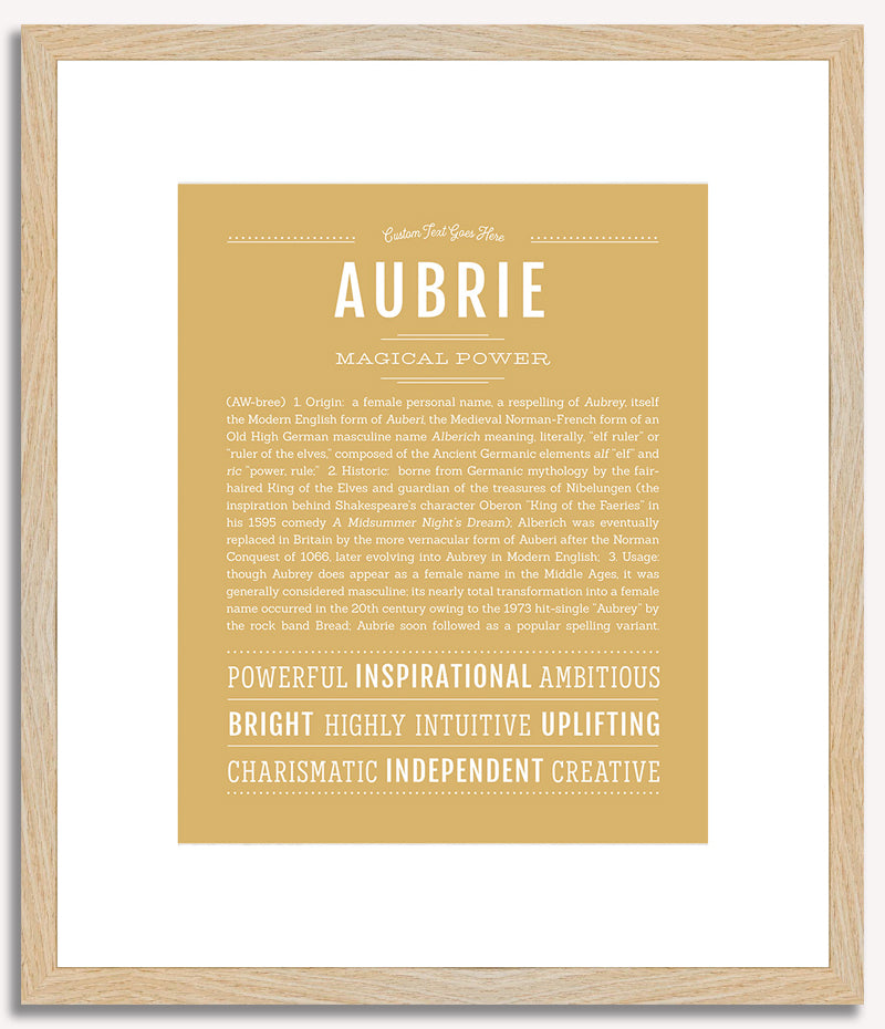 Aubrie | Name Art Print