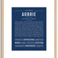 Aubrie | Name Art Print