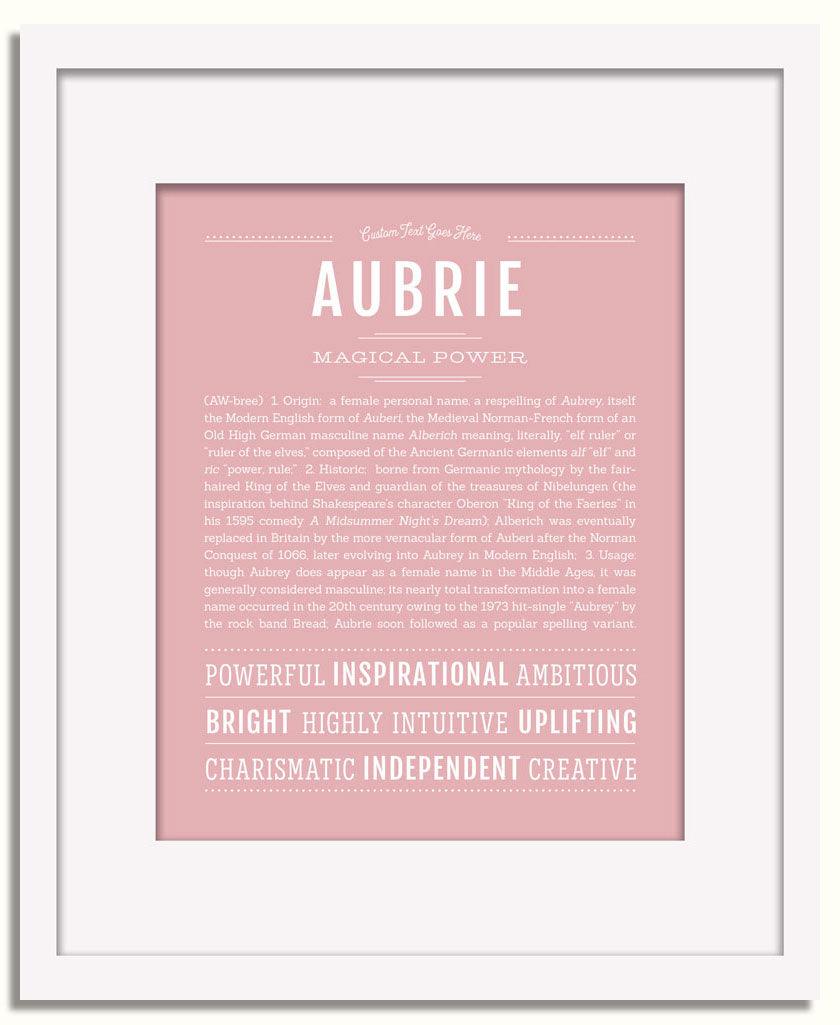 Frame Options | Dusty Rose | White Frame, Matted