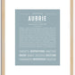 Aubrie | Name Art Print