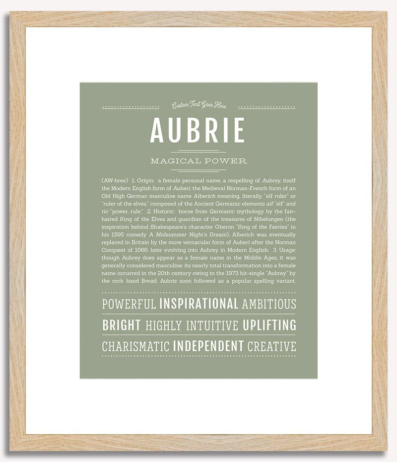 Aubrie | Name Art Print