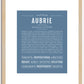 Aubrie | Name Art Print