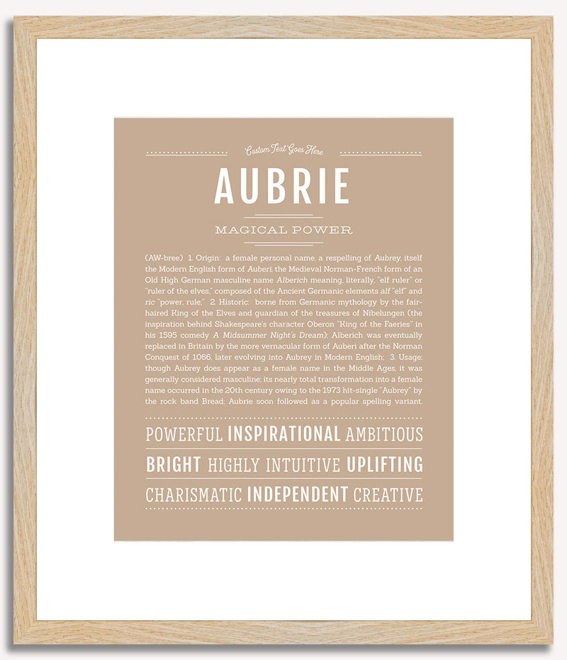 Aubrie | Name Art Print