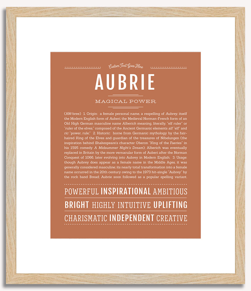 Aubrie | Name Art Print