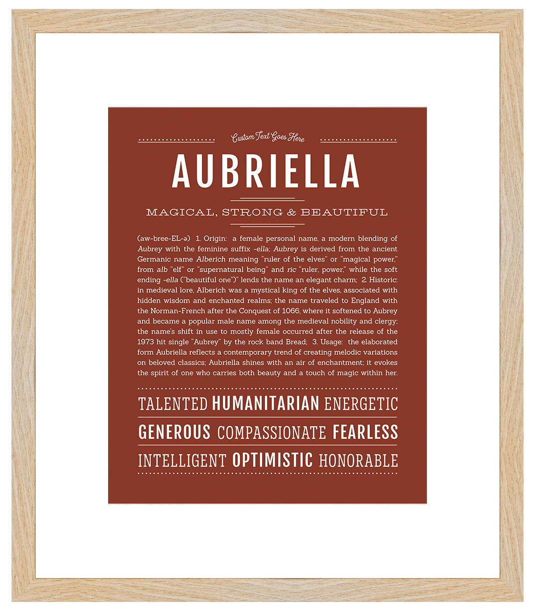 Aubriella | Name Art Print