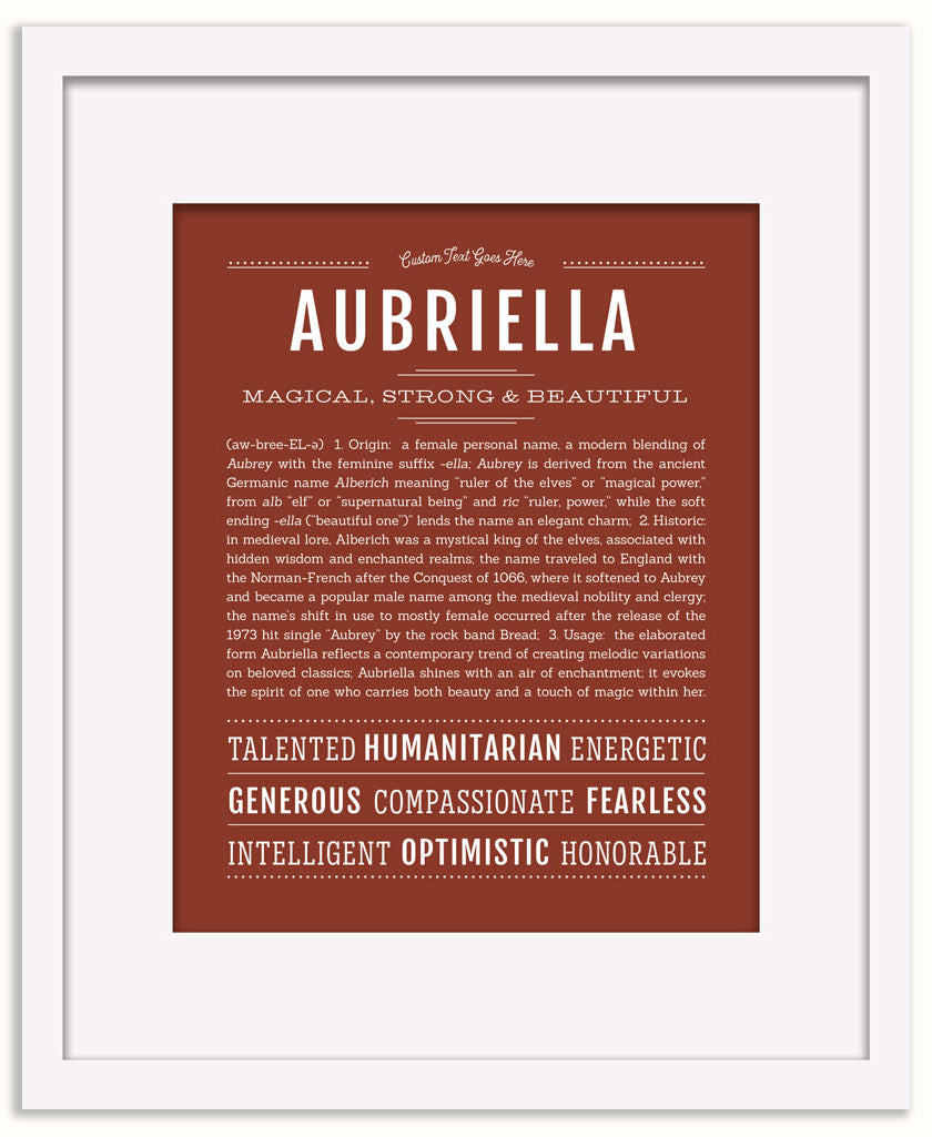 Aubriella | Name Art Print