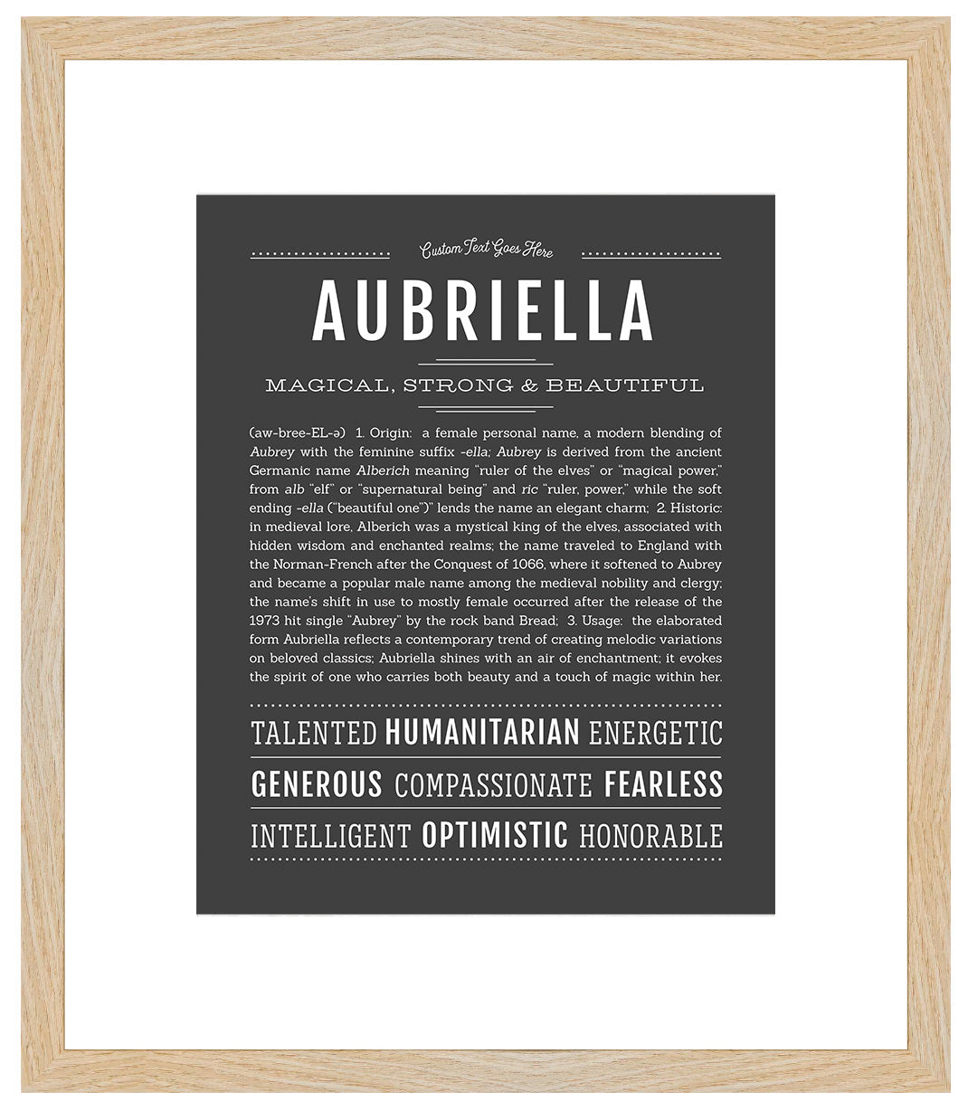 Aubriella | Name Art Print