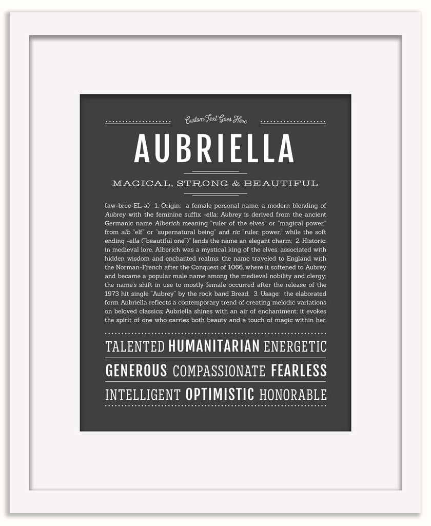 Aubriella | Name Art Print