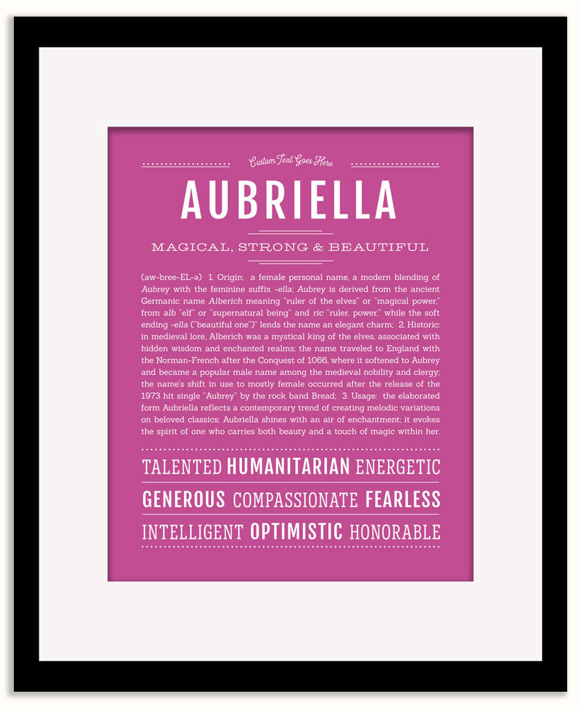 Aubriella | Name Art Print