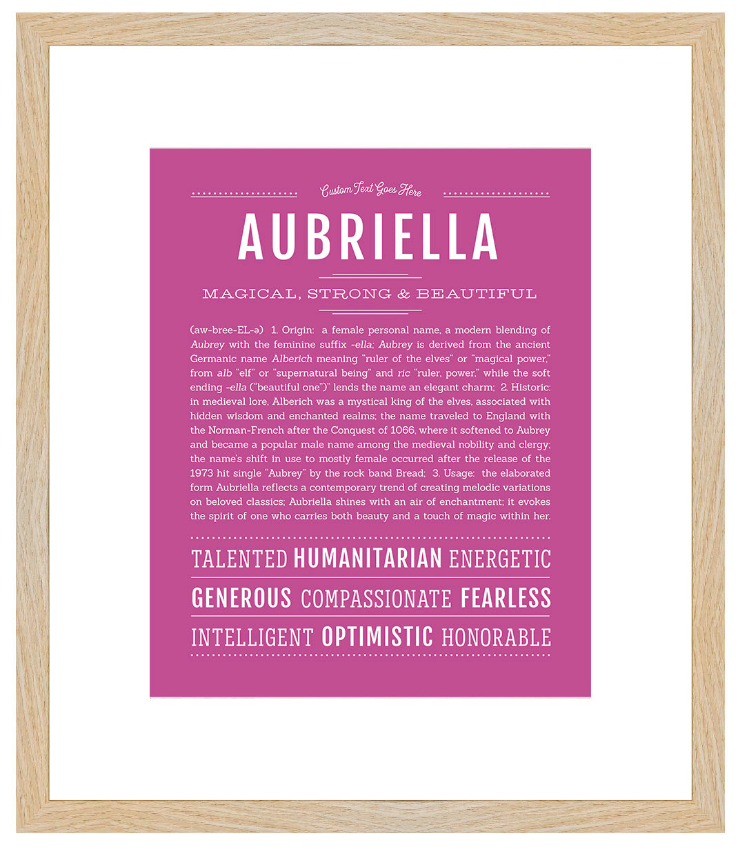 Aubriella | Name Art Print