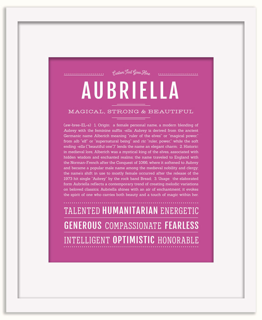 Aubriella | Name Art Print