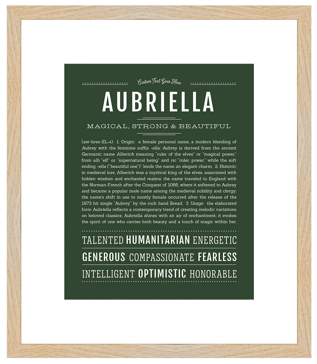 Aubriella | Name Art Print