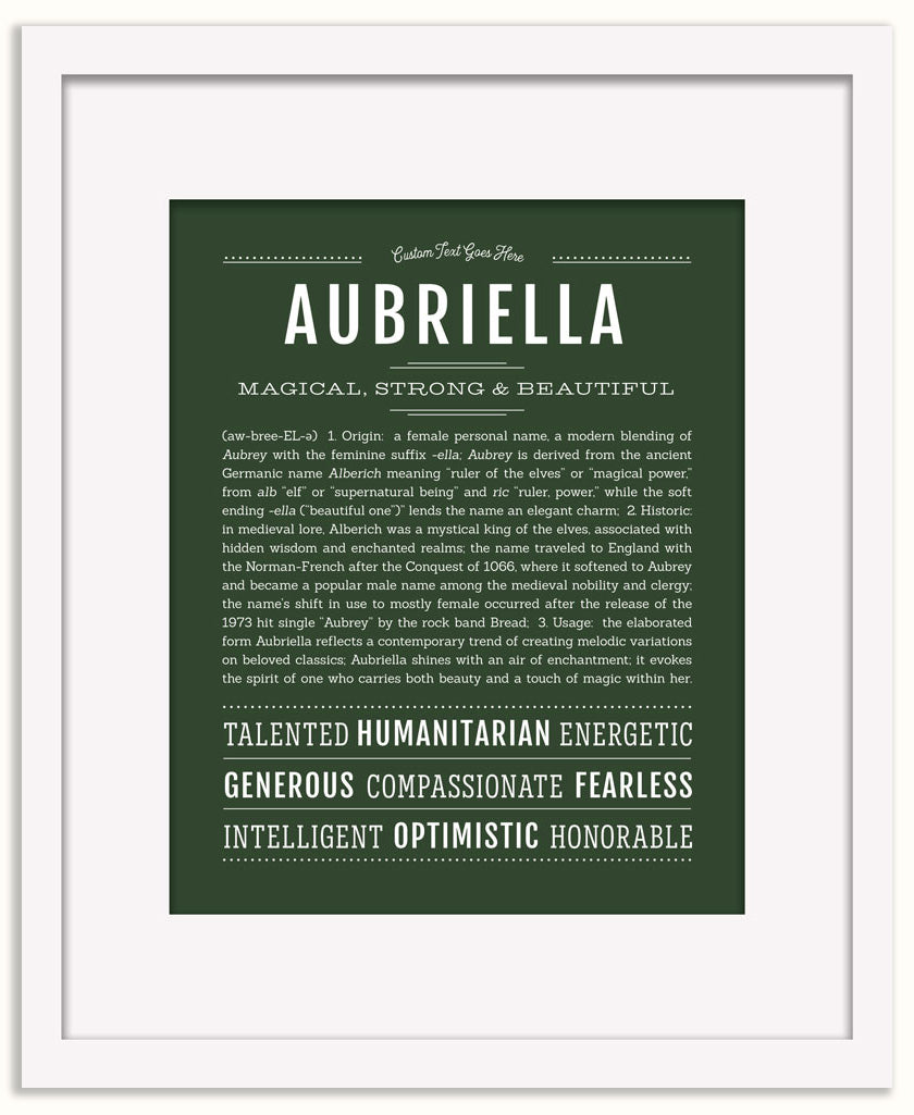 Aubriella | Name Art Print