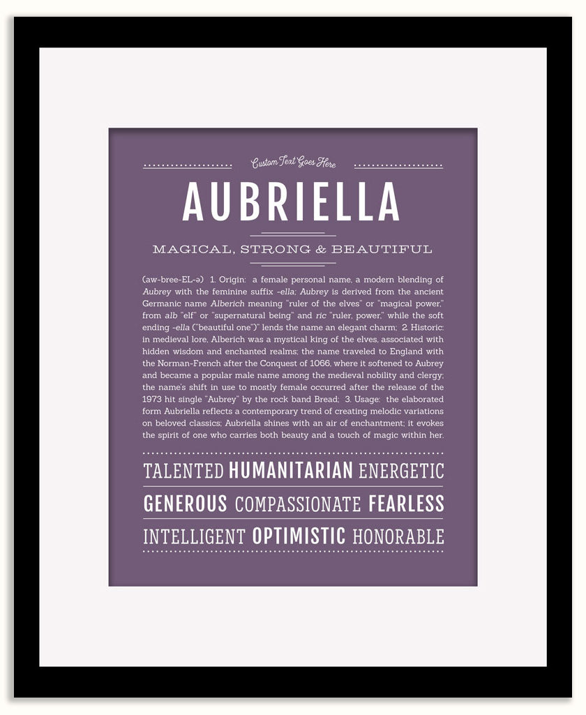Aubriella | Name Art Print
