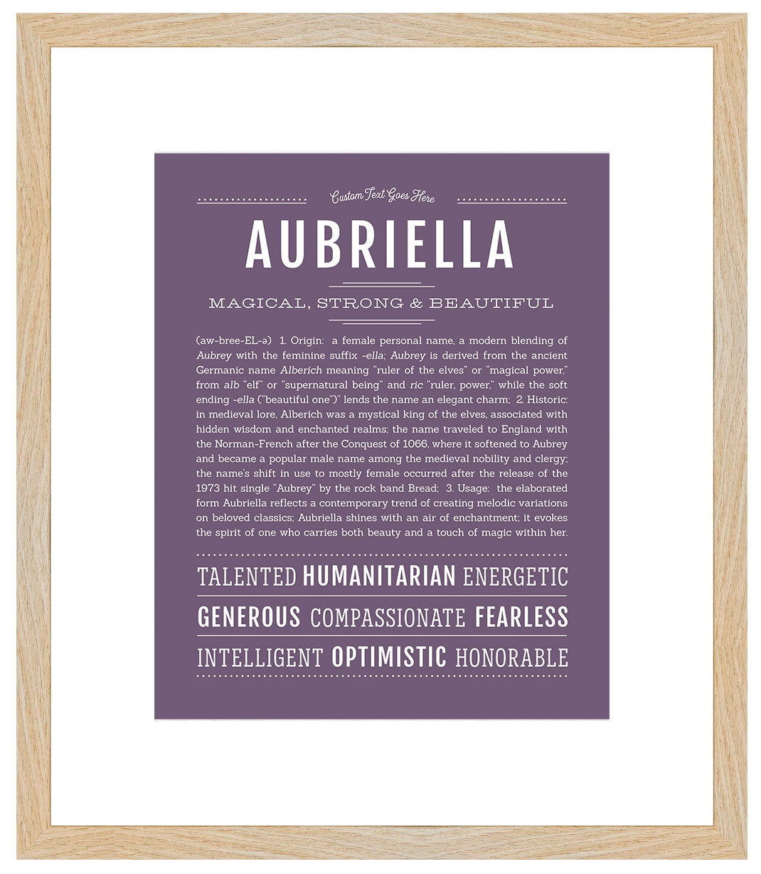 Aubriella | Name Art Print