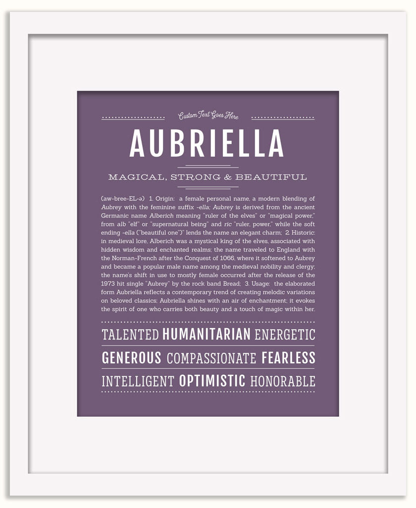 Aubriella | Name Art Print