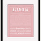 Aubriella | Name Art Print