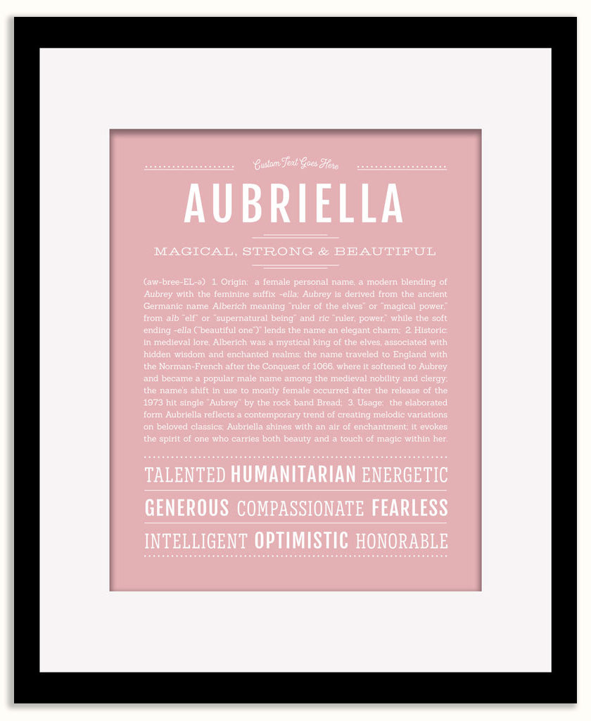 Aubriella | Name Art Print