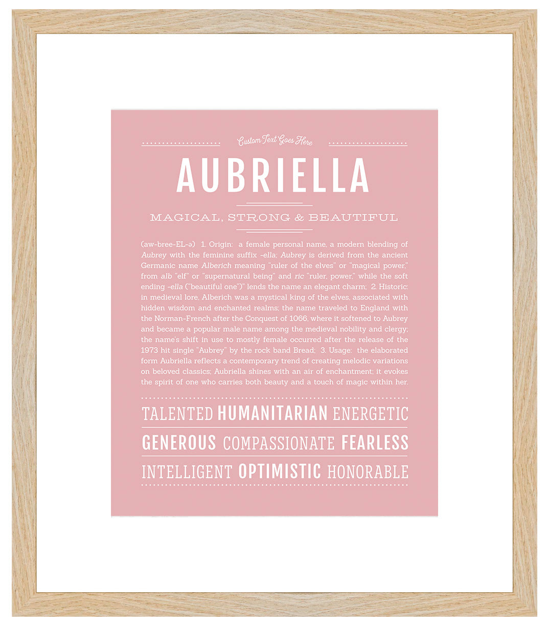 Aubriella | Name Art Print