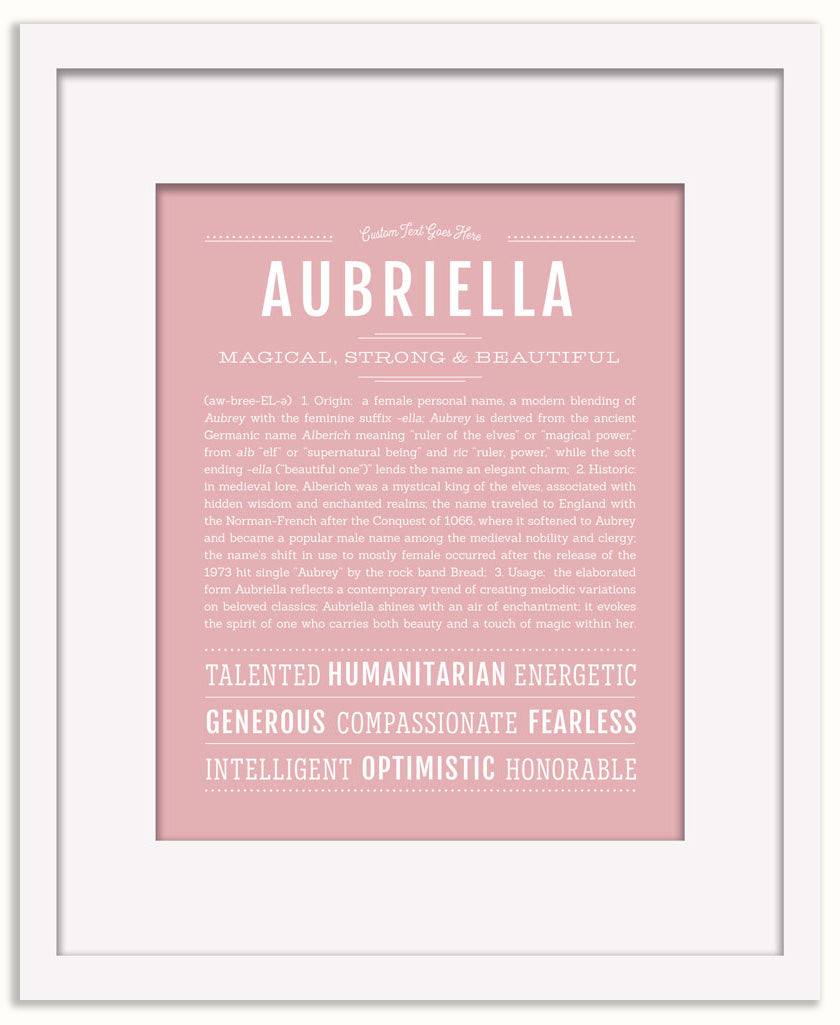Aubriella | Name Art Print