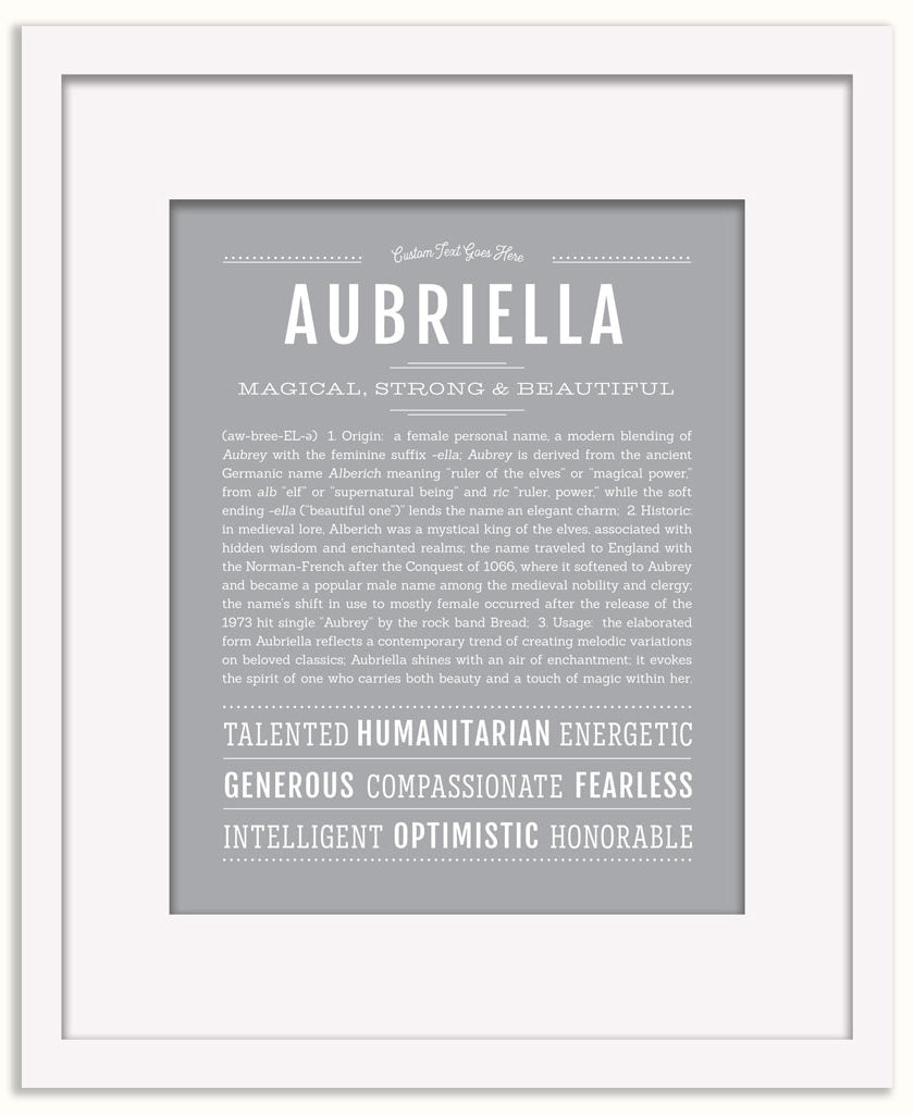 Aubriella | Name Art Print