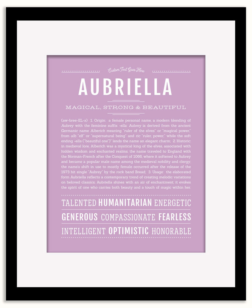 Aubriella | Name Art Print