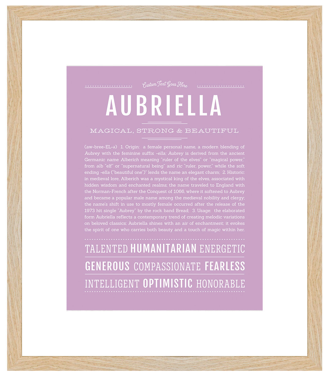 Aubriella | Name Art Print