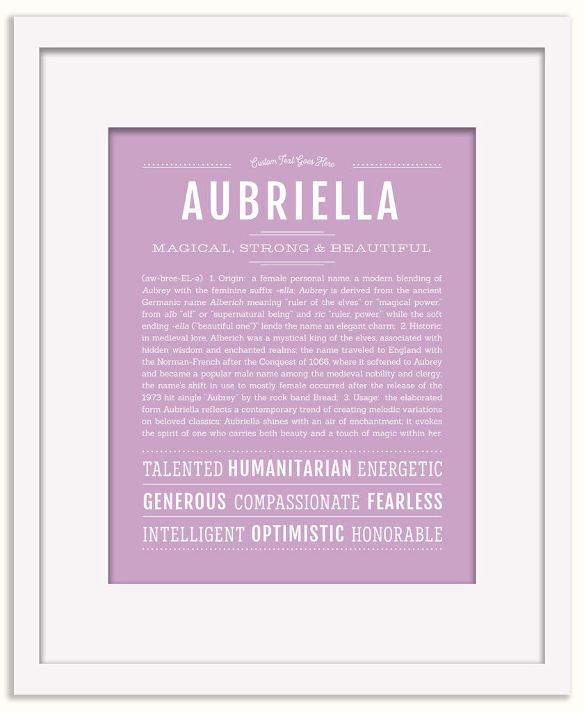 Aubriella | Name Art Print