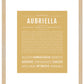 Aubriella | Name Art Print