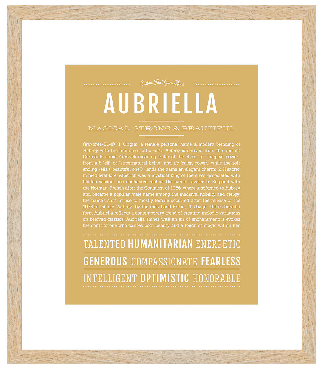 Aubriella | Name Art Print