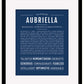 Aubriella | Name Art Print