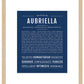 Aubriella | Name Art Print