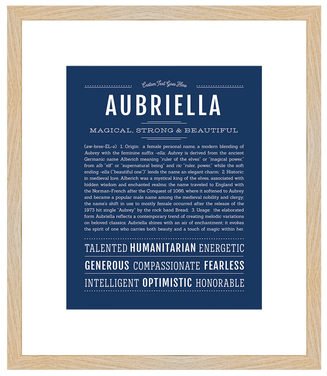 Aubriella | Name Art Print