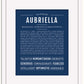 Aubriella | Name Art Print