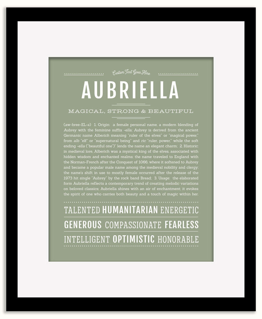 Aubriella | Name Art Print