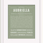 Aubriella | Name Art Print