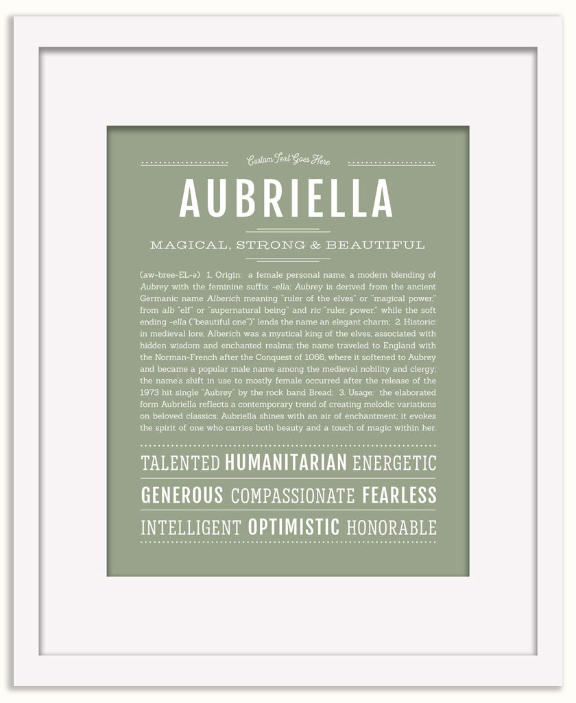 Aubriella | Name Art Print