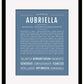 Aubriella | Name Art Print