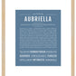 Aubriella | Name Art Print