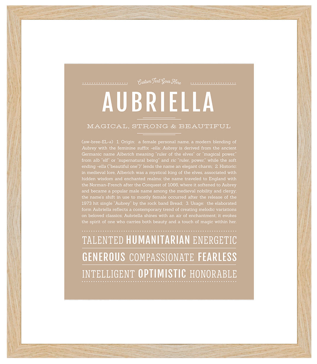 Aubriella | Name Art Print