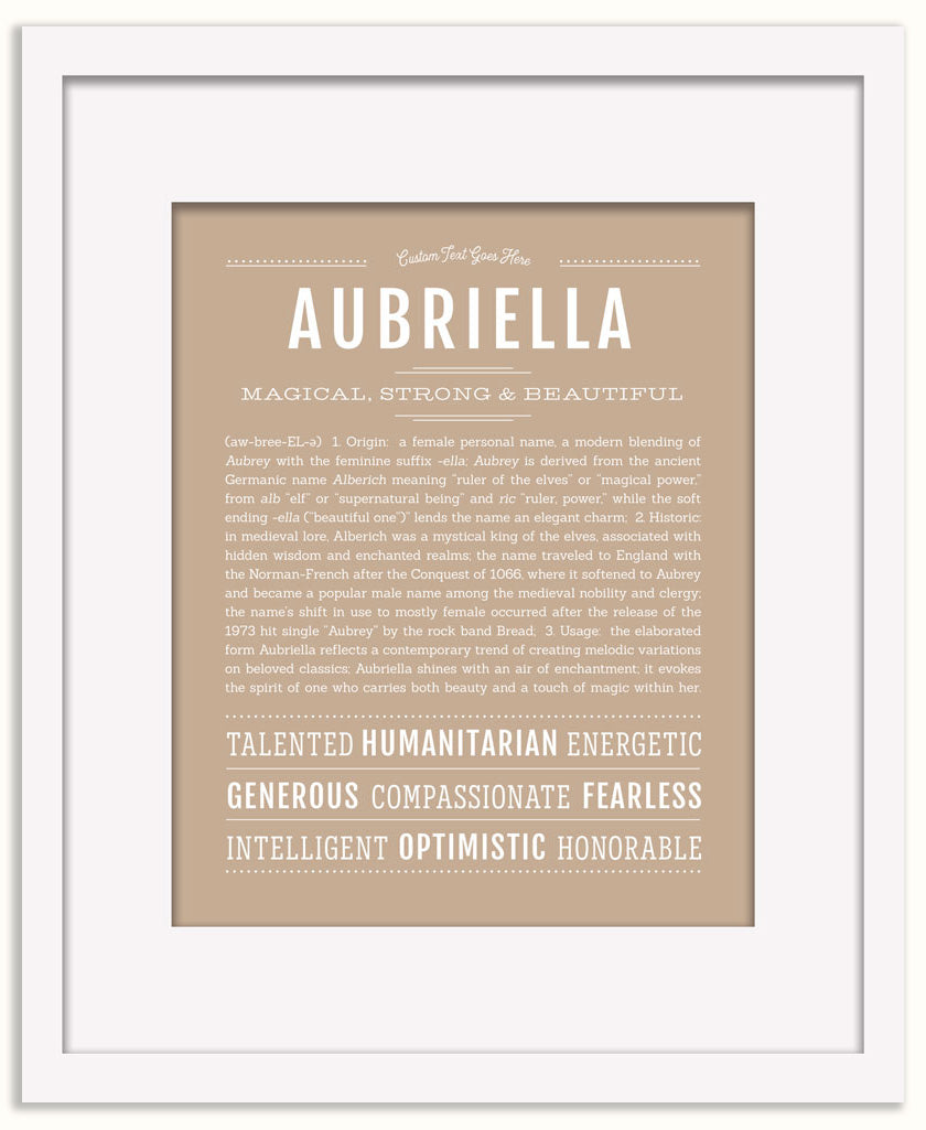 Aubriella | Name Art Print