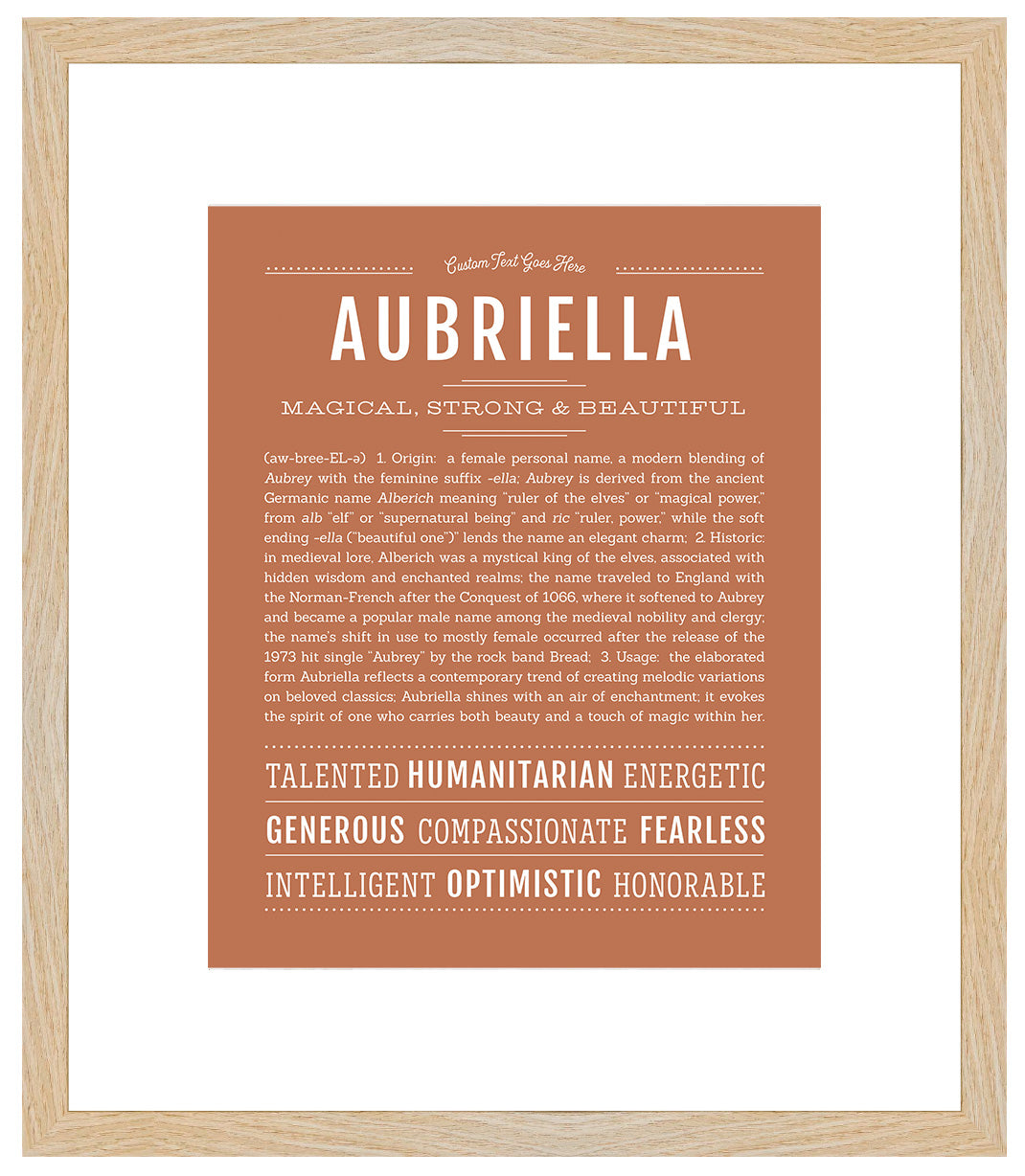 Aubriella | Name Art Print