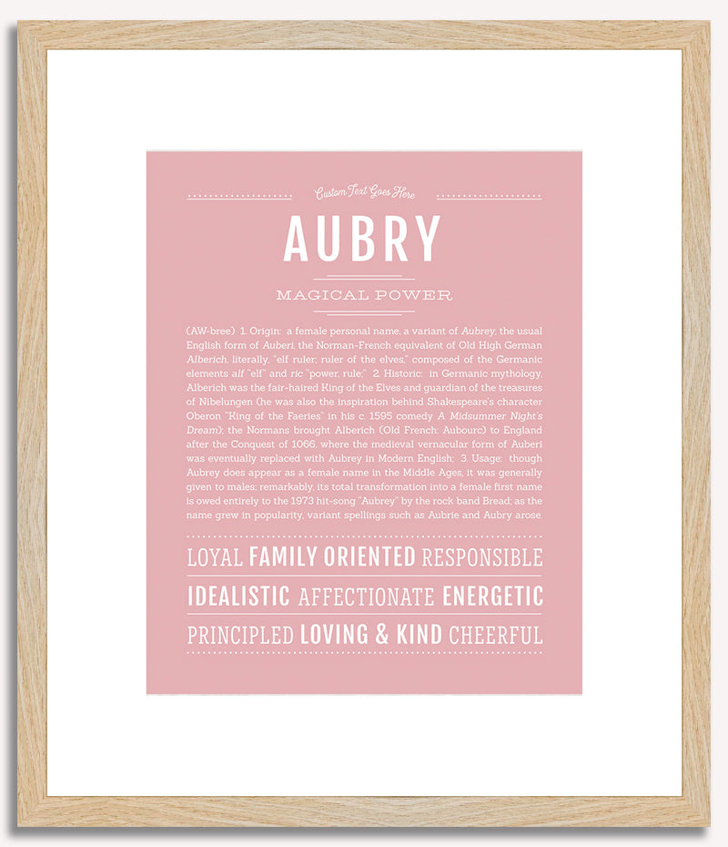 Aubry | Name Art Print