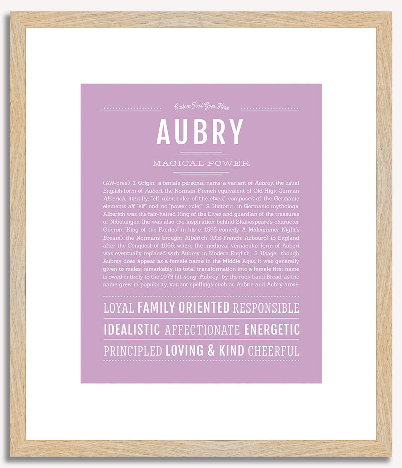 Aubry | Name Art Print