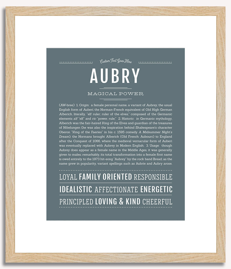 Aubry | Name Art Print