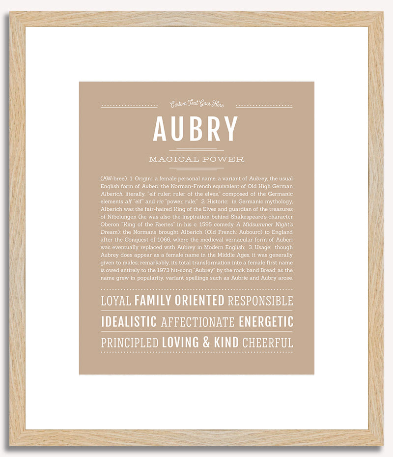 Aubry | Name Art Print