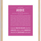 Audie | Name Art Print