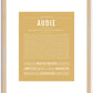 Audie | Name Art Print